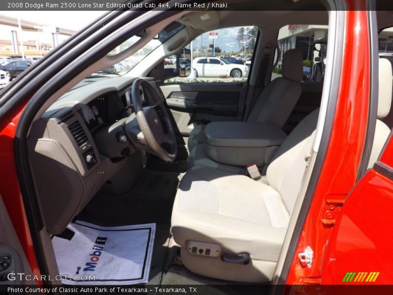Flame Red / Khaki 2008 Dodge Ram 2500 Lone Star Edition Quad Cab 4x4
