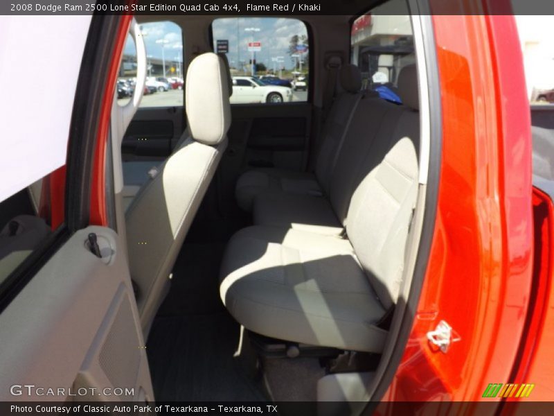 Flame Red / Khaki 2008 Dodge Ram 2500 Lone Star Edition Quad Cab 4x4