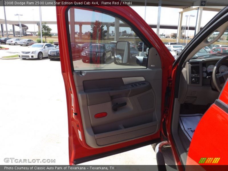Flame Red / Khaki 2008 Dodge Ram 2500 Lone Star Edition Quad Cab 4x4