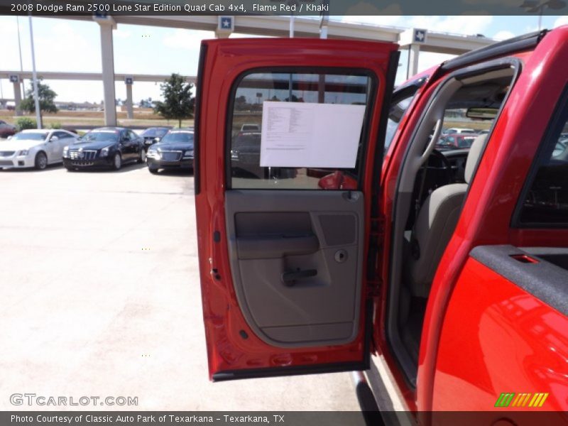 Flame Red / Khaki 2008 Dodge Ram 2500 Lone Star Edition Quad Cab 4x4