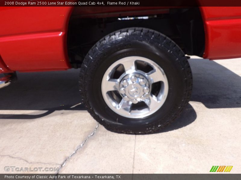 Flame Red / Khaki 2008 Dodge Ram 2500 Lone Star Edition Quad Cab 4x4
