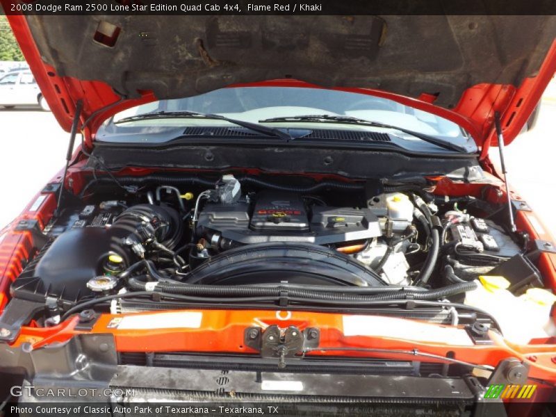 Flame Red / Khaki 2008 Dodge Ram 2500 Lone Star Edition Quad Cab 4x4