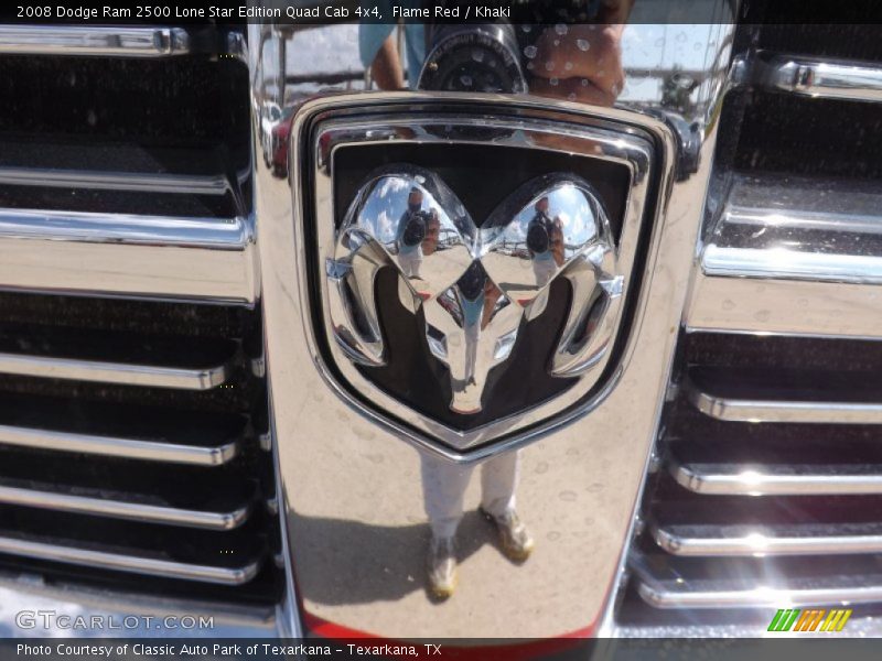 Flame Red / Khaki 2008 Dodge Ram 2500 Lone Star Edition Quad Cab 4x4