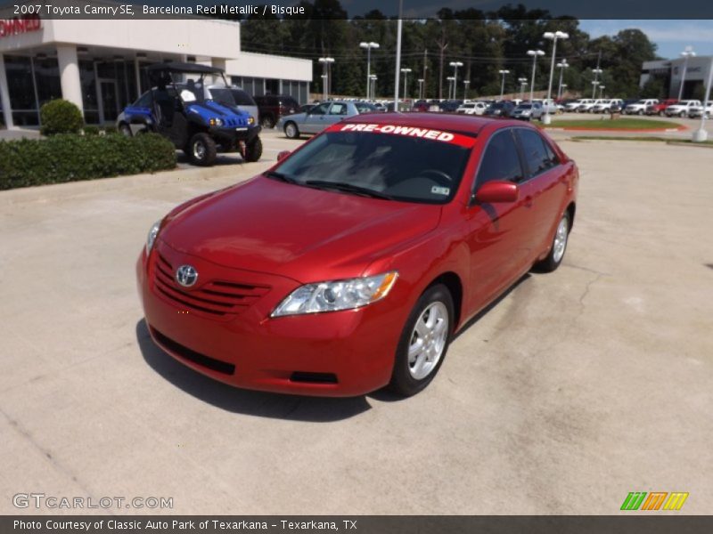 Barcelona Red Metallic / Bisque 2007 Toyota Camry SE