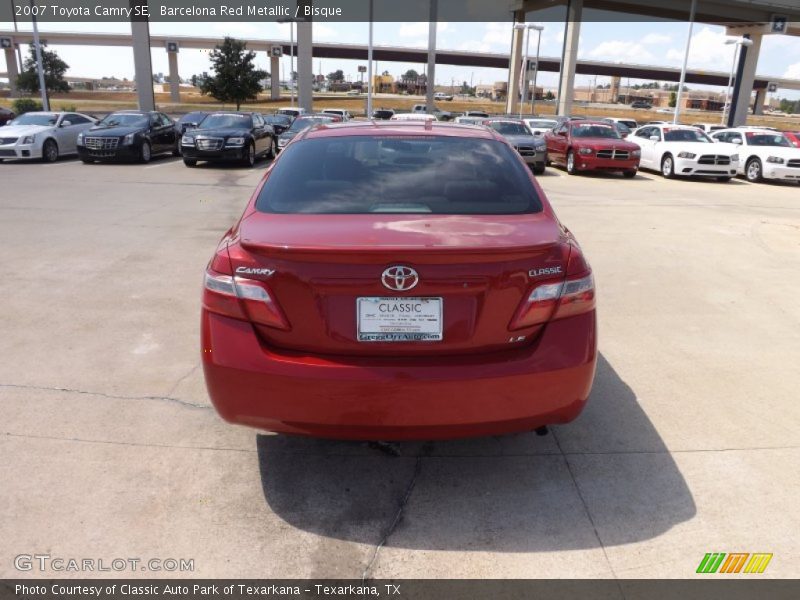 Barcelona Red Metallic / Bisque 2007 Toyota Camry SE