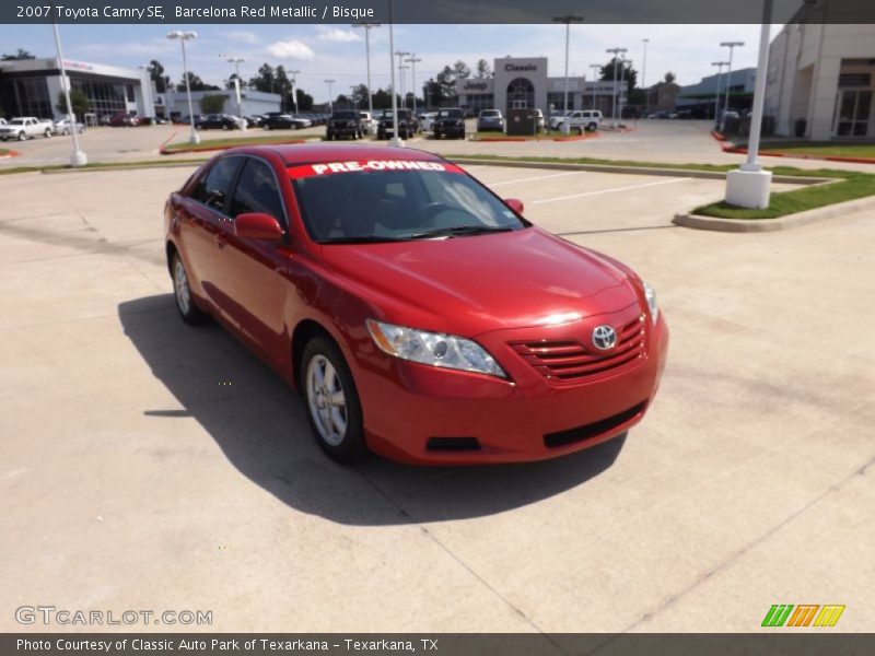 Barcelona Red Metallic / Bisque 2007 Toyota Camry SE