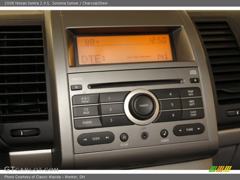 Sonoma Sunset / Charcoal/Steel 2008 Nissan Sentra 2.0 S