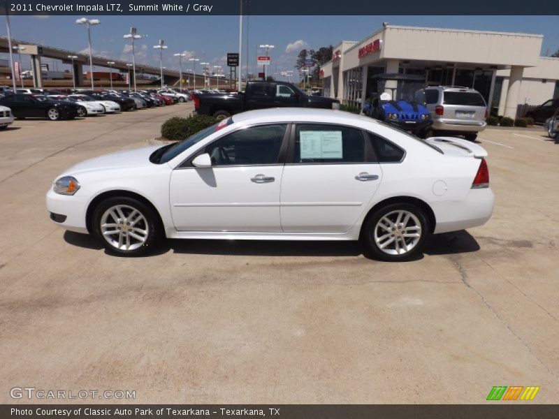 Summit White / Gray 2011 Chevrolet Impala LTZ