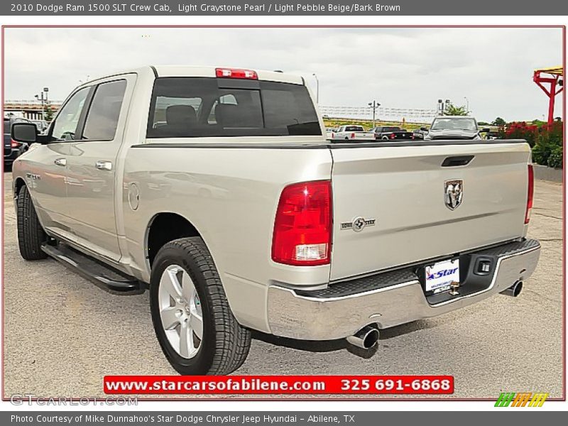 Light Graystone Pearl / Light Pebble Beige/Bark Brown 2010 Dodge Ram 1500 SLT Crew Cab