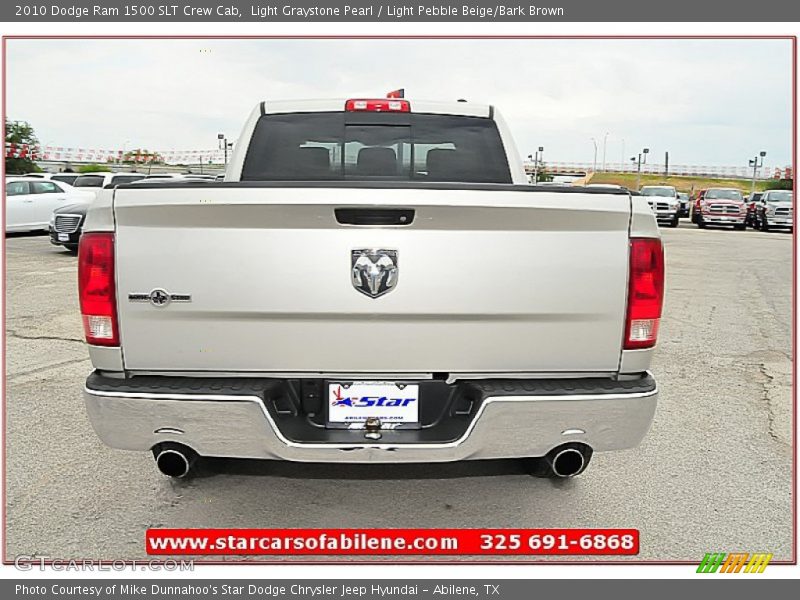 Light Graystone Pearl / Light Pebble Beige/Bark Brown 2010 Dodge Ram 1500 SLT Crew Cab