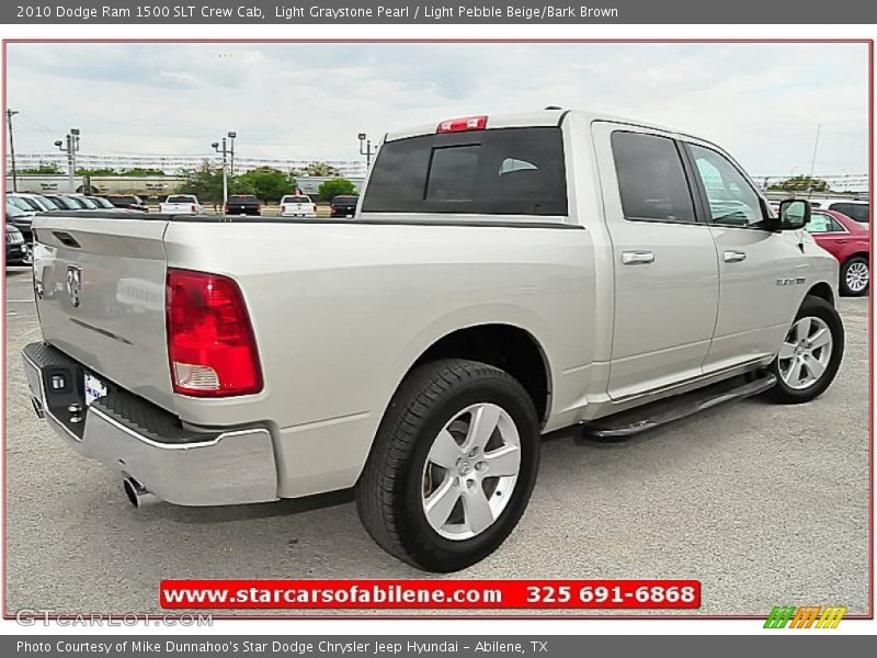 Light Graystone Pearl / Light Pebble Beige/Bark Brown 2010 Dodge Ram 1500 SLT Crew Cab