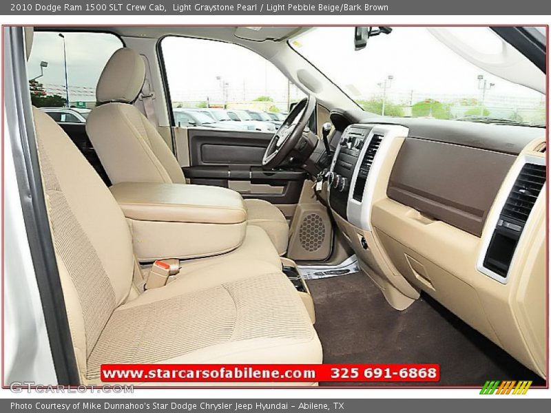 Light Graystone Pearl / Light Pebble Beige/Bark Brown 2010 Dodge Ram 1500 SLT Crew Cab