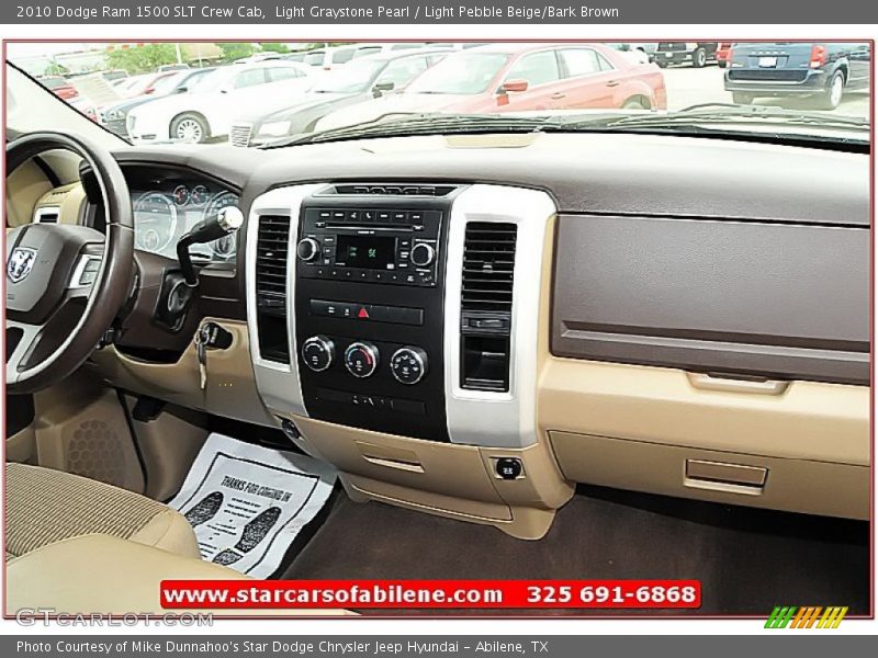 Light Graystone Pearl / Light Pebble Beige/Bark Brown 2010 Dodge Ram 1500 SLT Crew Cab
