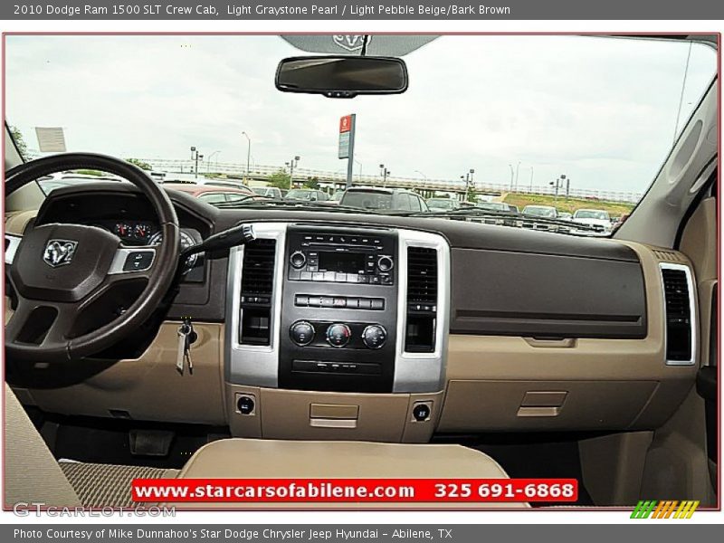 Light Graystone Pearl / Light Pebble Beige/Bark Brown 2010 Dodge Ram 1500 SLT Crew Cab
