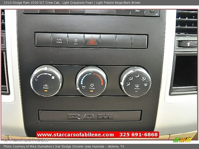 Light Graystone Pearl / Light Pebble Beige/Bark Brown 2010 Dodge Ram 1500 SLT Crew Cab