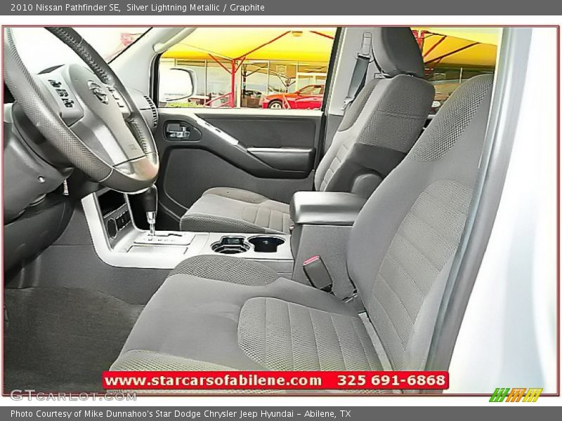Silver Lightning Metallic / Graphite 2010 Nissan Pathfinder SE
