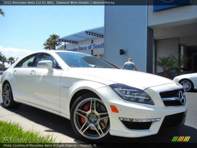 Diamond White Metallic / Almond/Mocha 2012 Mercedes-Benz CLS 63 AMG