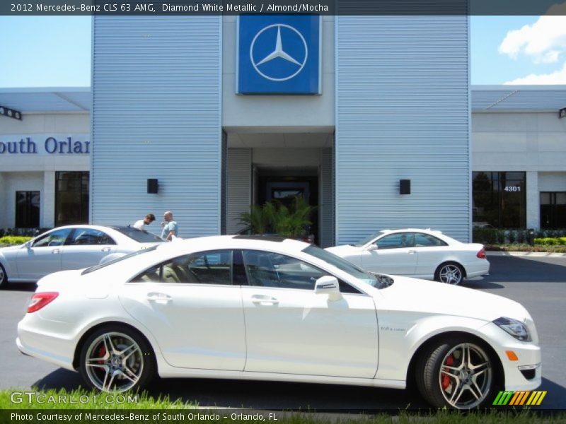 Diamond White Metallic / Almond/Mocha 2012 Mercedes-Benz CLS 63 AMG