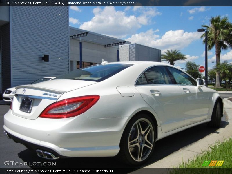 Diamond White Metallic / Almond/Mocha 2012 Mercedes-Benz CLS 63 AMG