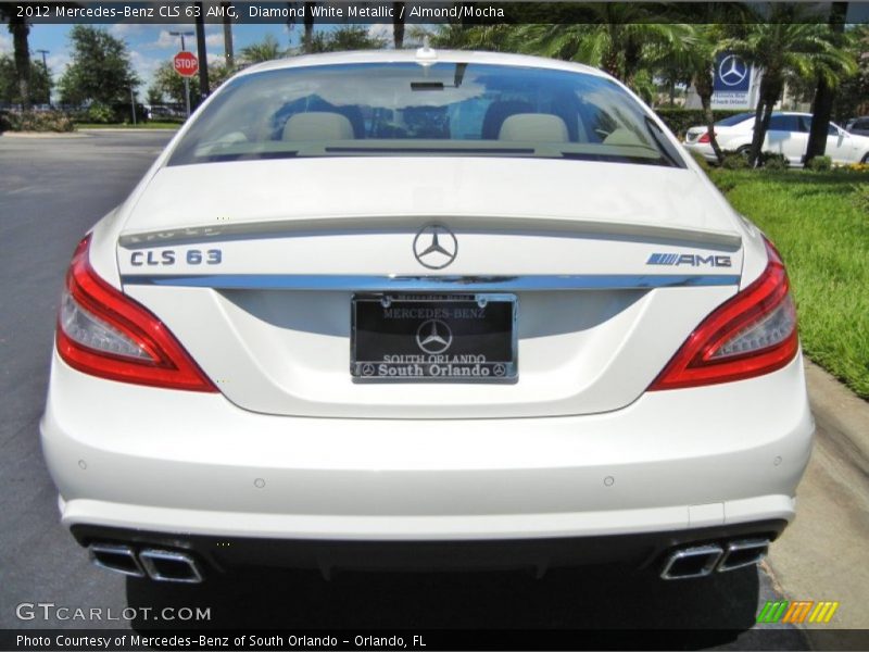 Diamond White Metallic / Almond/Mocha 2012 Mercedes-Benz CLS 63 AMG
