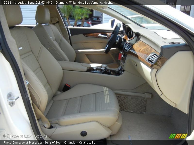 Diamond White Metallic / Almond/Mocha 2012 Mercedes-Benz CLS 63 AMG