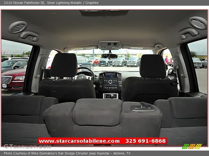 Silver Lightning Metallic / Graphite 2010 Nissan Pathfinder SE