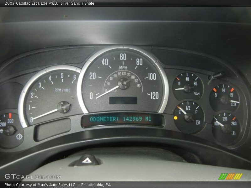Silver Sand / Shale 2003 Cadillac Escalade AWD