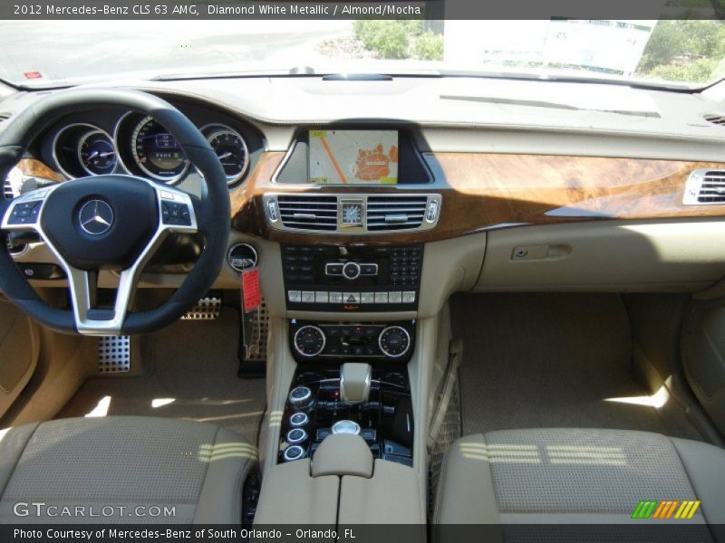 Diamond White Metallic / Almond/Mocha 2012 Mercedes-Benz CLS 63 AMG