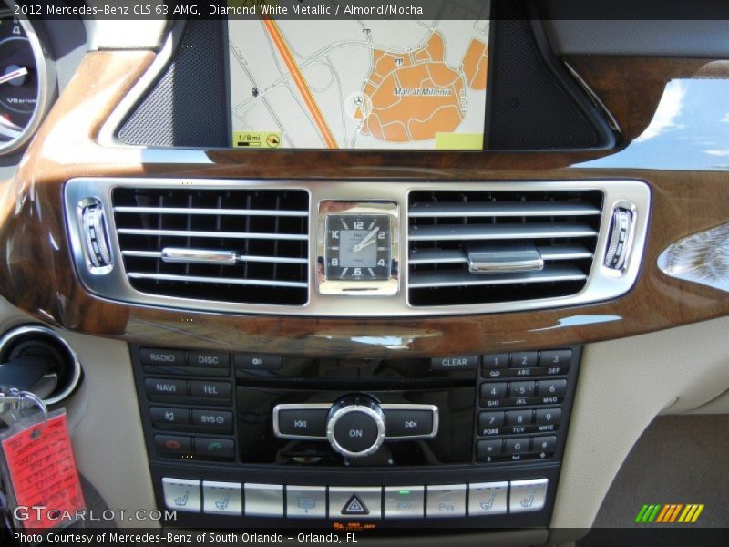 Diamond White Metallic / Almond/Mocha 2012 Mercedes-Benz CLS 63 AMG