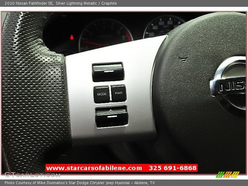 Silver Lightning Metallic / Graphite 2010 Nissan Pathfinder SE