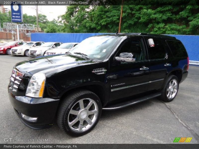 Black Raven / Ebony/Ebony 2009 Cadillac Escalade AWD