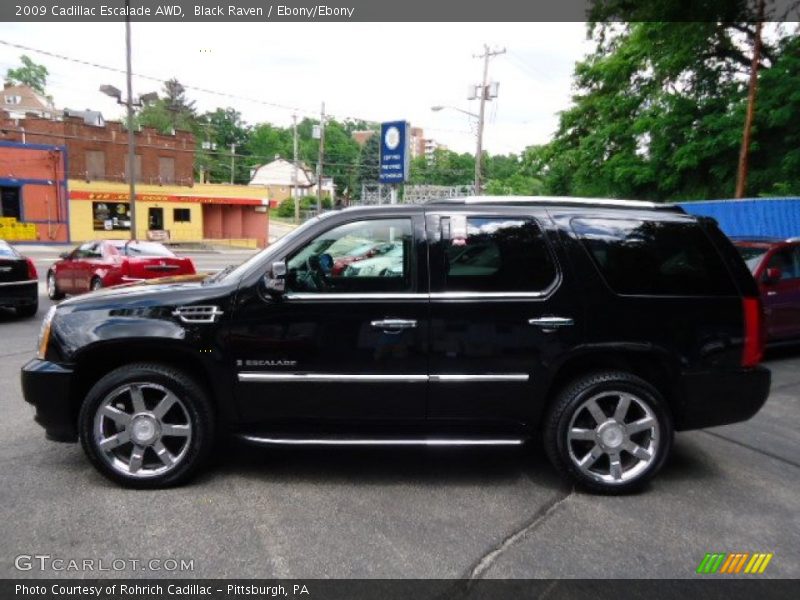 Black Raven / Ebony/Ebony 2009 Cadillac Escalade AWD
