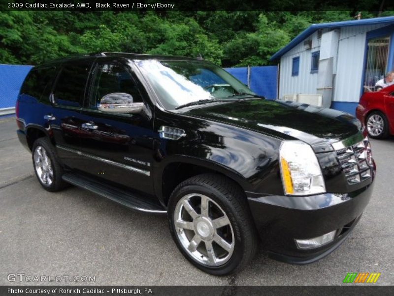 Black Raven / Ebony/Ebony 2009 Cadillac Escalade AWD