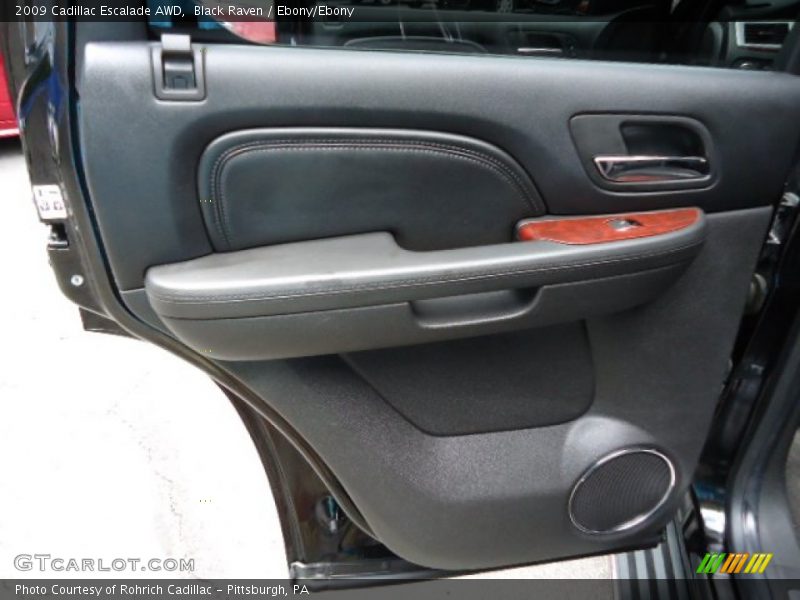 Black Raven / Ebony/Ebony 2009 Cadillac Escalade AWD