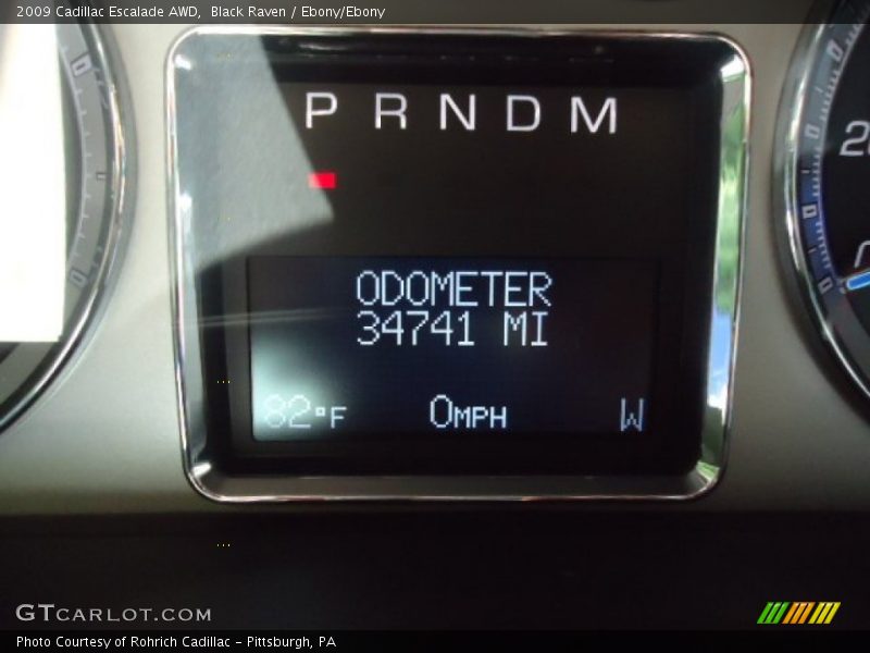 Black Raven / Ebony/Ebony 2009 Cadillac Escalade AWD