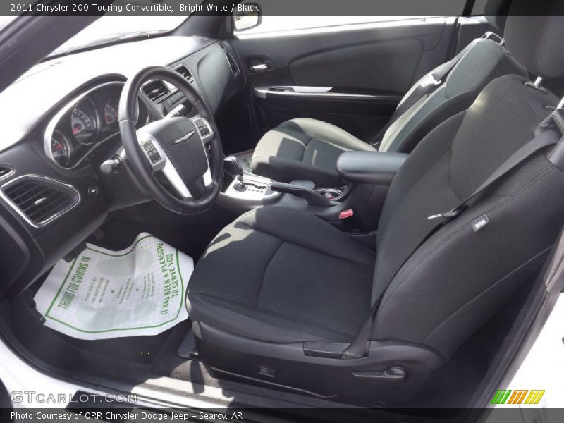 Bright White / Black 2011 Chrysler 200 Touring Convertible
