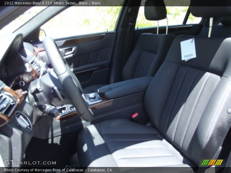 Black / Black 2012 Mercedes-Benz E 550 4Matic Sedan
