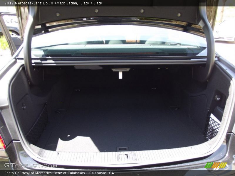 Black / Black 2012 Mercedes-Benz E 550 4Matic Sedan