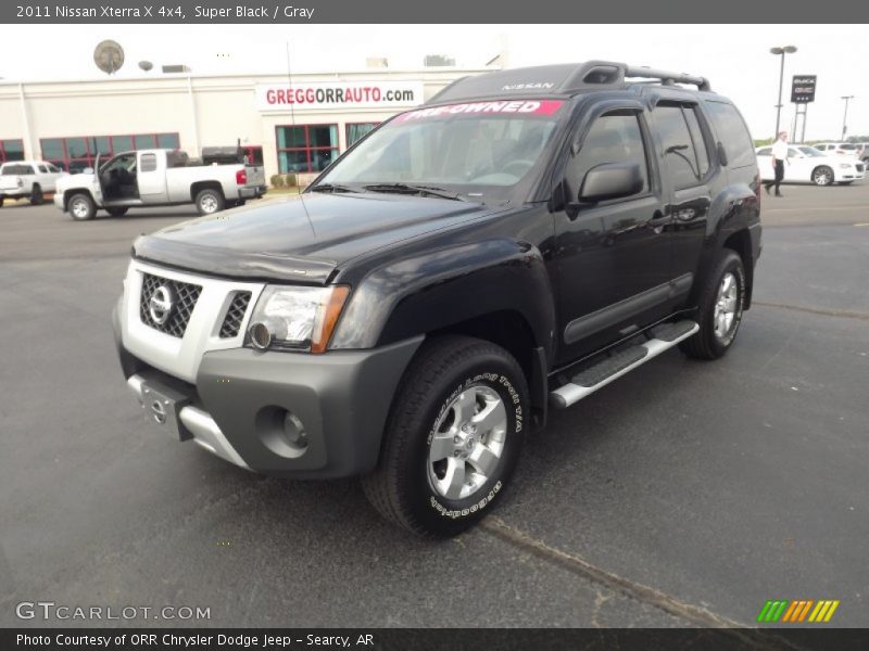 Super Black / Gray 2011 Nissan Xterra X 4x4