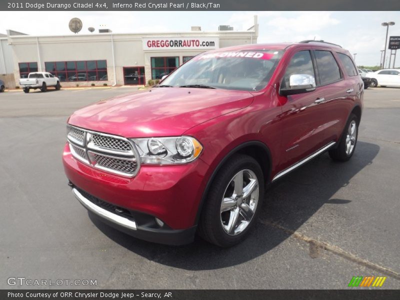 Inferno Red Crystal Pearl / Black/Tan 2011 Dodge Durango Citadel 4x4