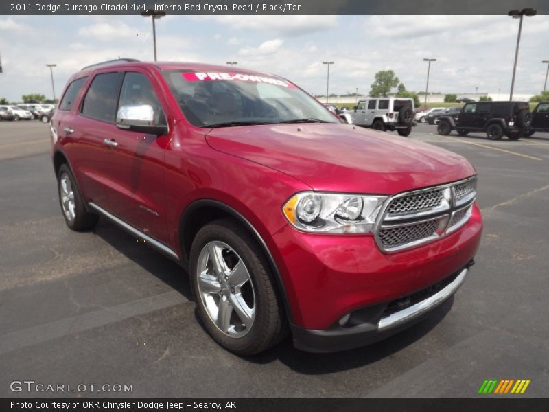 Inferno Red Crystal Pearl / Black/Tan 2011 Dodge Durango Citadel 4x4