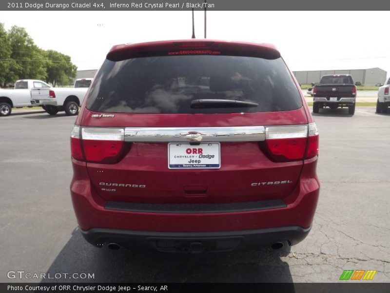 Inferno Red Crystal Pearl / Black/Tan 2011 Dodge Durango Citadel 4x4