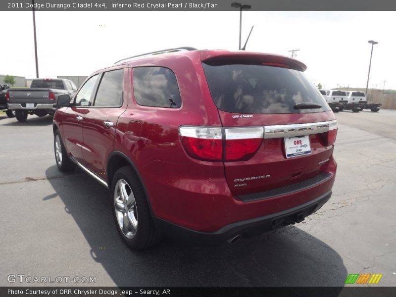 Inferno Red Crystal Pearl / Black/Tan 2011 Dodge Durango Citadel 4x4