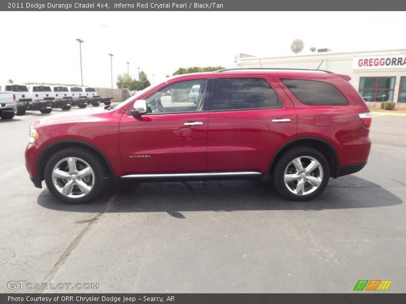 Inferno Red Crystal Pearl / Black/Tan 2011 Dodge Durango Citadel 4x4