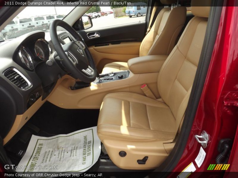 Inferno Red Crystal Pearl / Black/Tan 2011 Dodge Durango Citadel 4x4