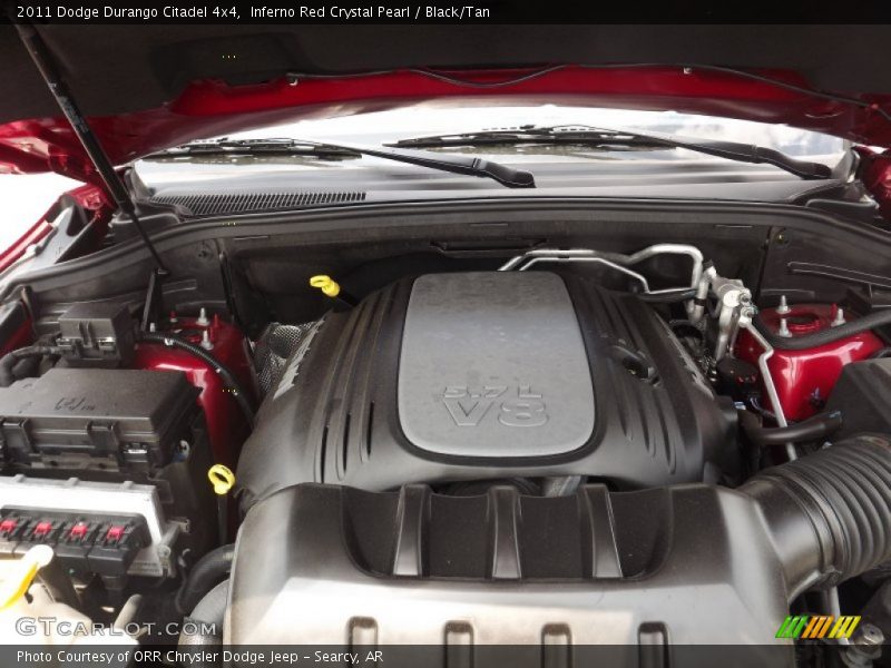 Inferno Red Crystal Pearl / Black/Tan 2011 Dodge Durango Citadel 4x4