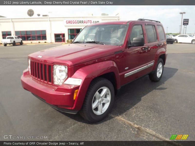 Deep Cherry Red Crystal Pearl / Dark Slate Gray 2012 Jeep Liberty Latitude