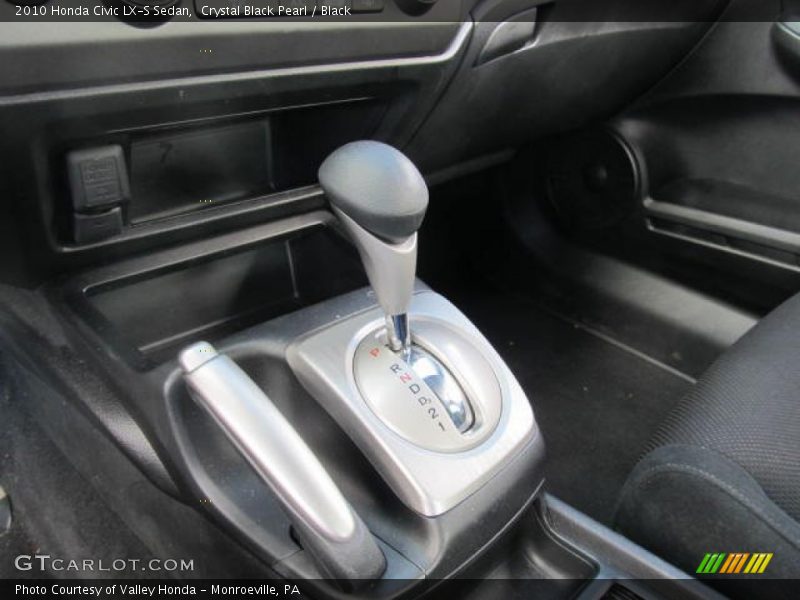 Crystal Black Pearl / Black 2010 Honda Civic LX-S Sedan