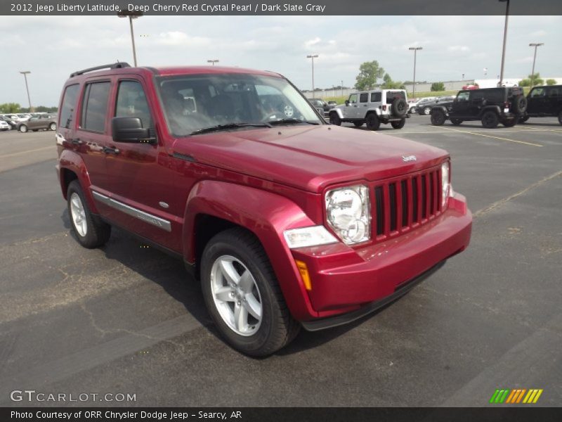 Deep Cherry Red Crystal Pearl / Dark Slate Gray 2012 Jeep Liberty Latitude