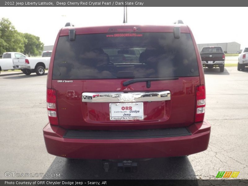 Deep Cherry Red Crystal Pearl / Dark Slate Gray 2012 Jeep Liberty Latitude